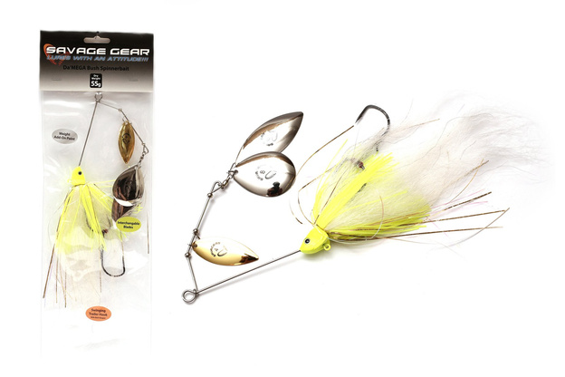 SPINNERBAIT SAVAGE GEAR DA MEGA BUSH - WHITE CHARTREUSE