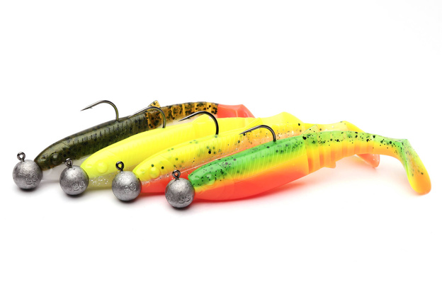 ZESTAW GUM SAVAGE GEAR CANNIBAL SHAD DARK WATER MIX 12,5cm