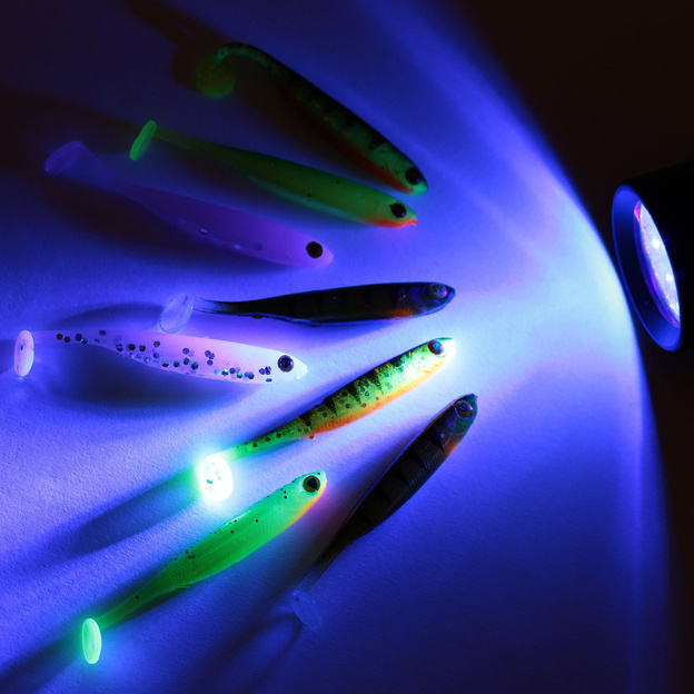 ZESTAW GUM FOX RAGE MICRO TIDDLER FAST UV MIXED 8szt