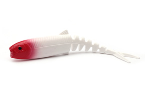 GUMA SAVAGE GEAR CANNIBAL MINNOW V-TAIL - RED HEAD