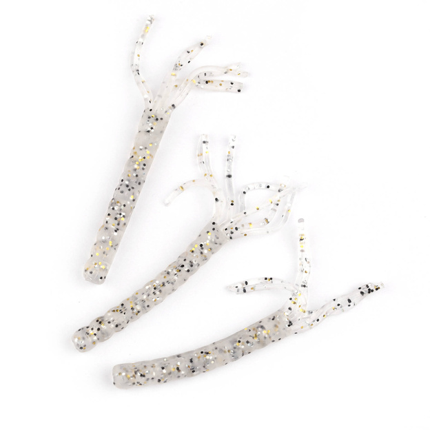 NRI021 - FOX RAGE GUMA CREATURE FUNKY WORM UV - SALT AND PEPPER UV 7cm/1szt