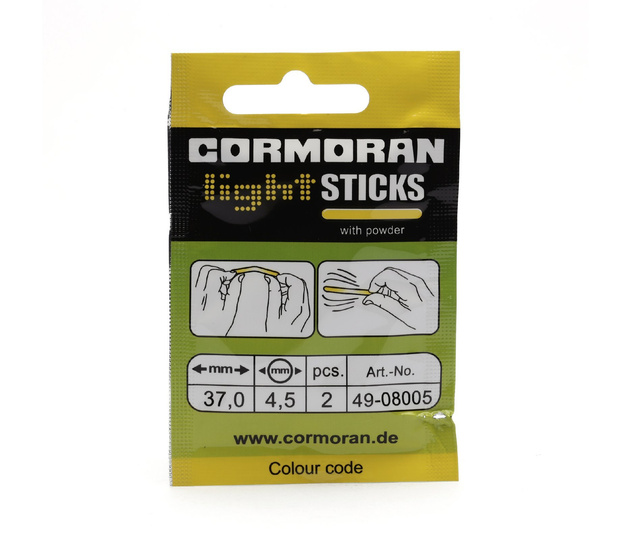 ŚWIETLIKI CORMORAN LIGHTSTICK ŻÓŁTY 37x4,5mm