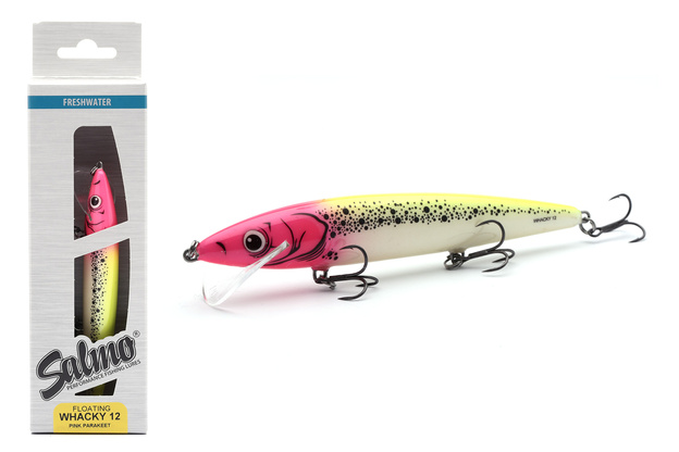 UNIKATOWY WOBLER SALMO WHACKY FLOATING 12cm/14g - PINK PARAKEET