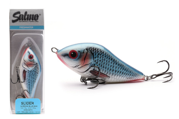 WOBLER SALMO SLIDER SINKING 7cm - BLEEDING BLUE SHAD