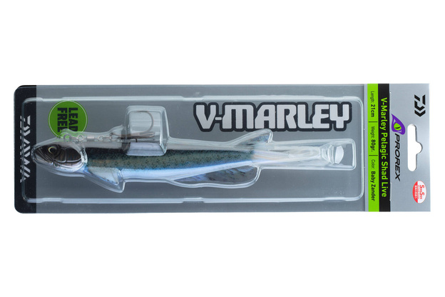GUMA DAIWA PROREX V-MARLEY PELAGIC SHAD 21cm - BABY ZANDER