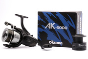 KOŁOWROTEK OKUMA AK BAIFEEDER AK-6000 Z ŻYŁKĄ