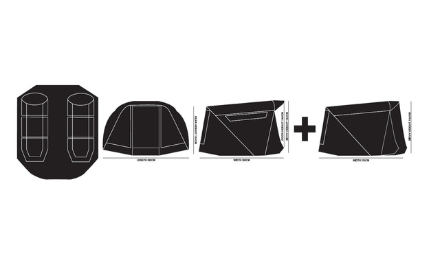 NAMIOT 2-OSOBOWY PROLOGIC INSPIRE Z NARZUTĄ