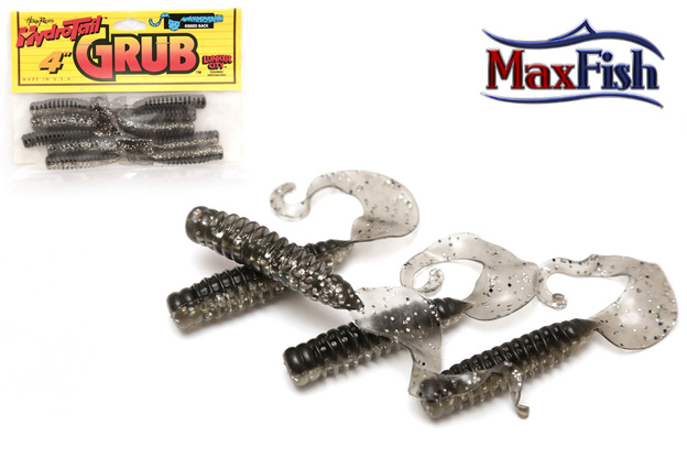 LCHG33 - LUNKER CITY GUMA HYDROTAIL GRUB SLVR PPR SHNR 4"/10szt