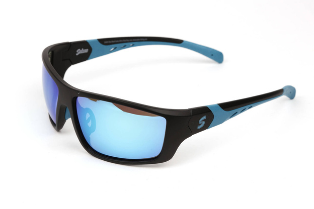 QSN001 - SALMO OKULARY POLARYZACYJNE BLUE BLACK WRAP