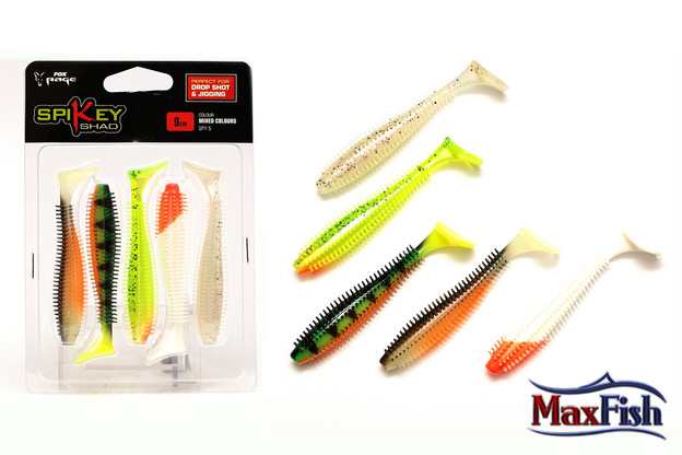 NSL832 - FOX RAGE ZESTAW GUM SPIKEY SHADS 6cm