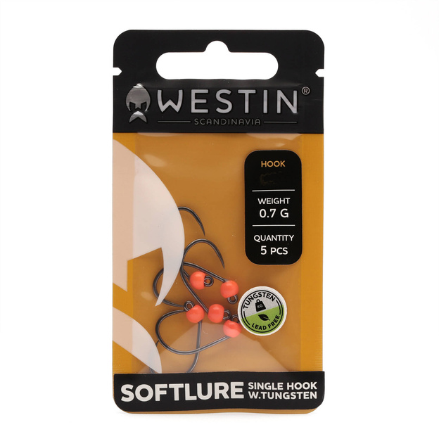 HAKI Z GŁÓWKĄ WOLFRAMOWĄ WESTIN 6-0,7g - ORANGE UV