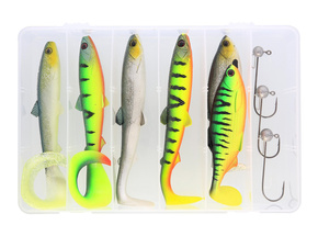 ZESTAW PRZYNĘT W PUDEŁKU WESTIN PIKE BOX CAST JIG 10szt