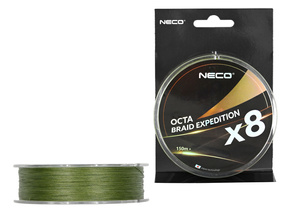PLECIONKA NECO OCTA BRAID EXPEDITION X8 ARMY GREEN 0.16mm/150m