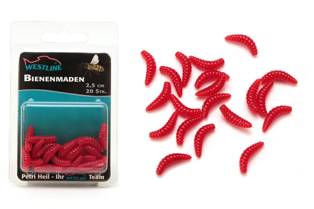 SZTUCZNY ROBAK MAGGOTS - RED - WESTLINE 