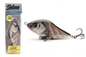WOBLER SALMO SLIDER FLOATING 10cm - WOUNDED REAL GREY SHINER