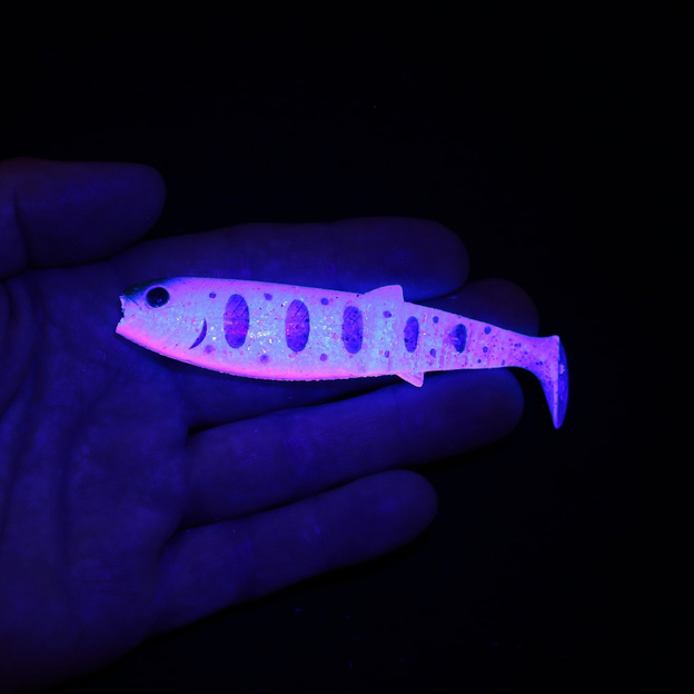 7191 - SAVAGE GEAR GUMA CANNIBAL PADDLETAIL - BLUE PINK SMOLT UV