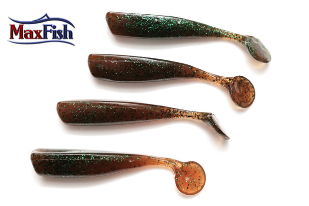 LCGR40 - LUNKER CITY GUMA GRUB 4" PKNSD GRN FLK -10szt