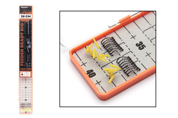 PRZYPONY PUSH STOP GENLOG FEEDER READY RIG 12/0,20mm/38cm