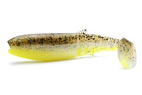 GUMA SAVAGE GEAR CANNIBAL SHAD - GREEN PEARL YELLOW 15cm/1szt