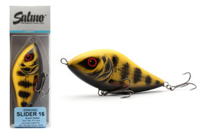 QSD388 - SALMO WOBLER SLIDER SINNKING 16cm - BLACK WIDOW