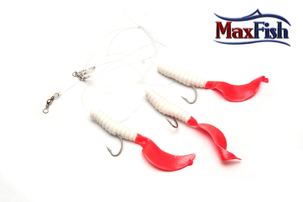 PRZYWIESZKA DORSZOWA TWISTER RED/WHITE YORK