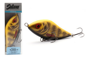 QSD393 - SALMO WOBLER SLIDER SINKING 10cm - BLACK WIDOW