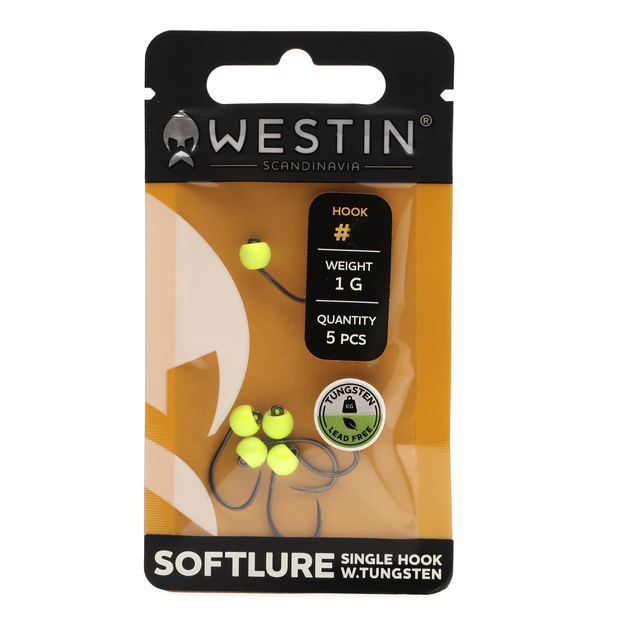 HAKI Z GŁÓWKĄ WOLFRAMOWĄ WESTIN 8-1,0g - YELLOW UV