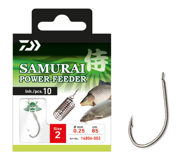 HACZYKI Z PRZYPONEM DAIWA SAMURAI POWER FEEDER 4/10szt