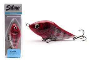 WOBLER SALMO SLIDER SINKING 10cm - RED HEAD STRIPER