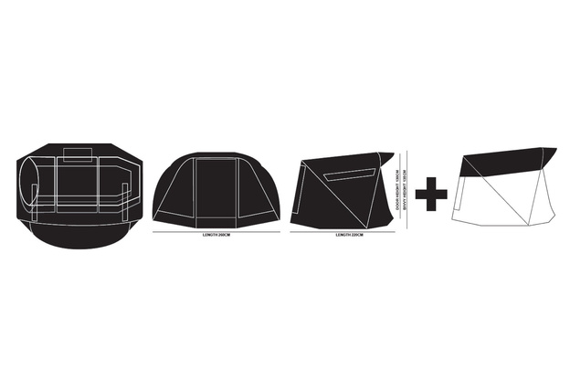 64148 - PROLOGIC NAMIOT 1-OSOBOWY INSPIRE Z PÓŁ-NARZUTĄ