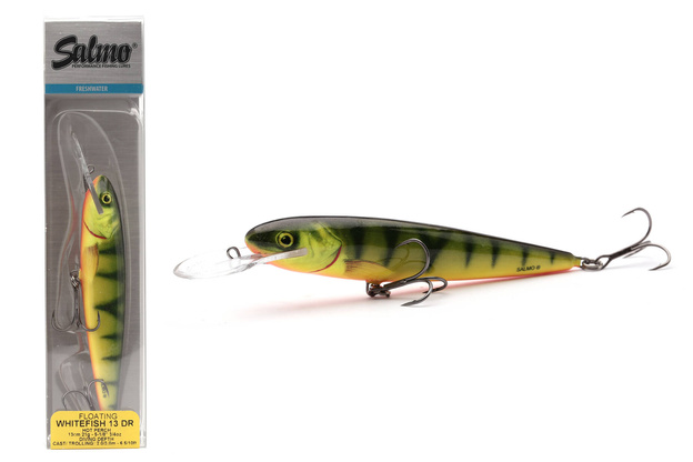 WOBLER SALMO WHITE FISH DEEP RUNNER 13cm - HOT PERCH