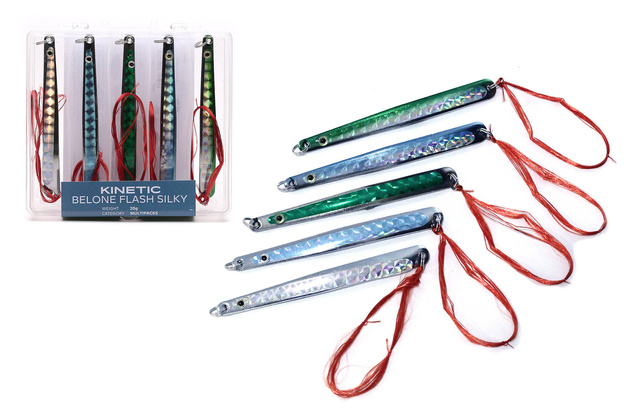 ZESTAW WAHADŁÓWEK Z WŁÓCZKĄ NA BELONY FLASH SILKY 20g/5szt