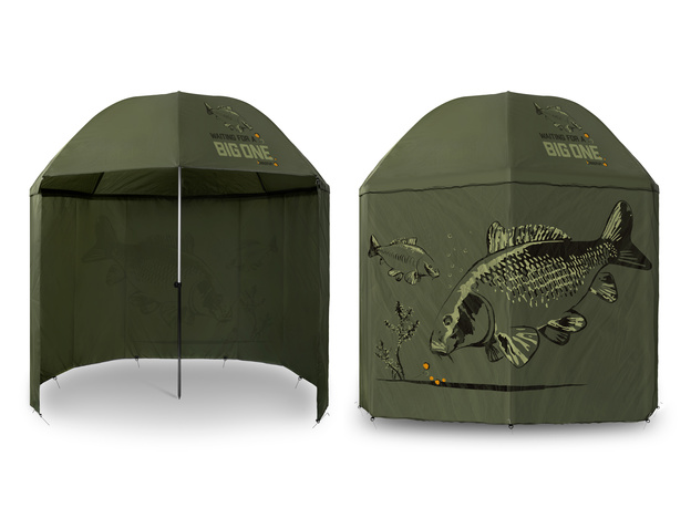 PARASOL WĘDKARSKI Z BOKAMI DELPHIN BIGONE CARP 250cm