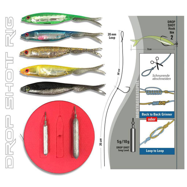 ZESTAW JENZI DROP SHOT - READY TO FISH 7cm