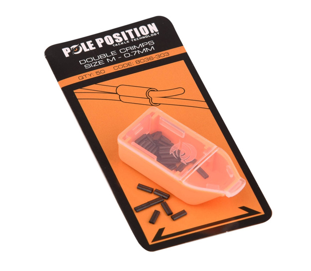 PODWÓJNE TULEJE ZACISKOWE POLE POSITION 0,7mm/50szt