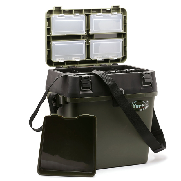KUFER WĘDKARSKI + TACA BOCZNA I POJEMNIK YORK - PHS318-2