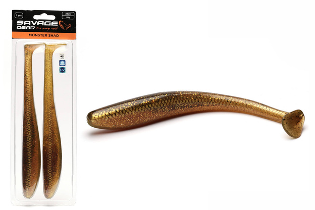 GUMA SAVAGE GEAR MONSTER SHAD 18cm - MOTOROIL UV