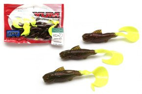 GUMY YUM SAMURAI CURLY AVOCADO RED/CHART 7,6cm/10szt