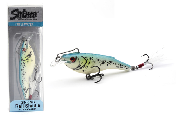 UNIKATOWY WOBLER SALMO RAIL SHAD S 6cm - BLUE PARAKEET