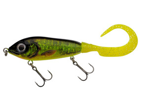1550136 - ABU GARCIA JERK SVARTZONKER McMy TAIL 17cm - REAL HOT PIKE