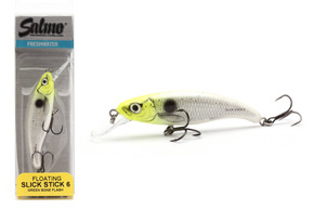 QSU024 - SALMO WOBLER SLICK STICK F 6cm - GREEN BONE FLASH