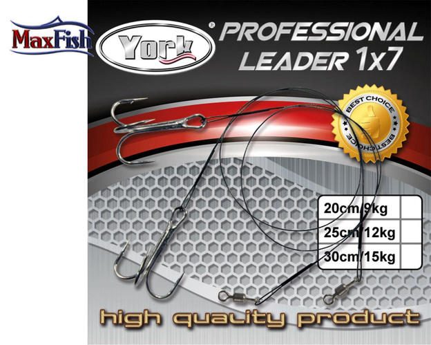PRZYPON PROFESSIONAL YORK Z KOTWICĄ 1x7 15/30cm