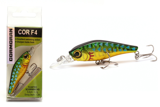 WOBLER CORMORAN COR F4 - HOT KILLER 5,5cm