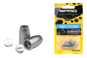 CIĘŻARKI ZE STALI NIERDZEWNEJ SPRO BULLET 1,8g