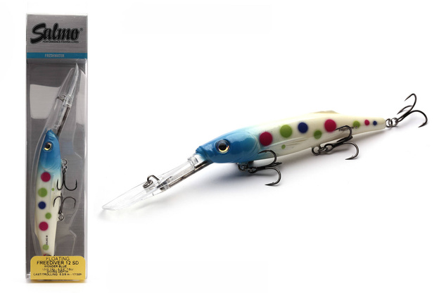 UNIKATOWY WOBLER SALMO FREEDIVER F SD 12cm - WONDER BLUE
