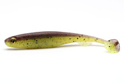 GUMAN FOX RAGE SLICK SHAD - GREEN PUMPKIN UV