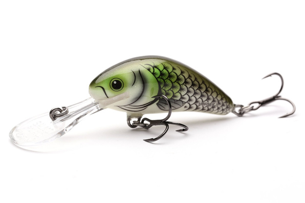WOBLER SALMO HORNET FLOATING 4,0cm- OLIVE HOT SPOT