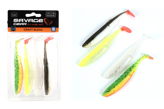 GUMY SAVAGE GEAR CRAFT BLEAK CLAM DARK WATER MIX 8,5cm