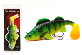 6020 - DAM GUMA EFFZETT NATURAL PERCH PADDLE TAIL - FIRE PERCH