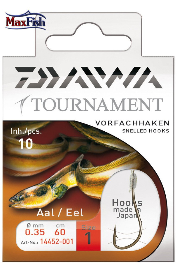 HACZYKI Z PRZYPONEM DAIWA TOURNAMENT WĘGORZ NR.8/10szt